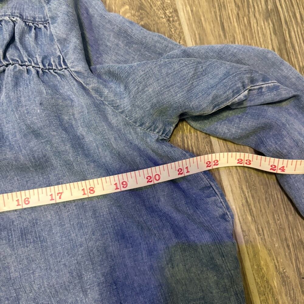 ⭐️ 3/$21 ⭐️ Splendid Women’s Indigo 3/4 Sleeve Shirt - Picture 5 of 7